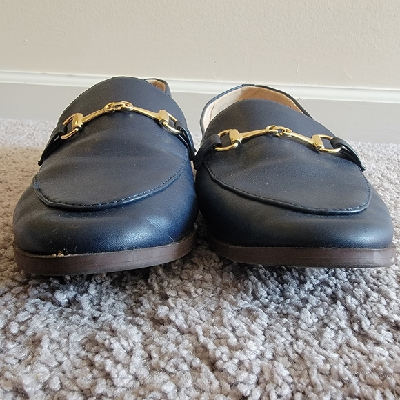 Loft OUTLET Navy and Gold Loafers - Picture 6 of 11